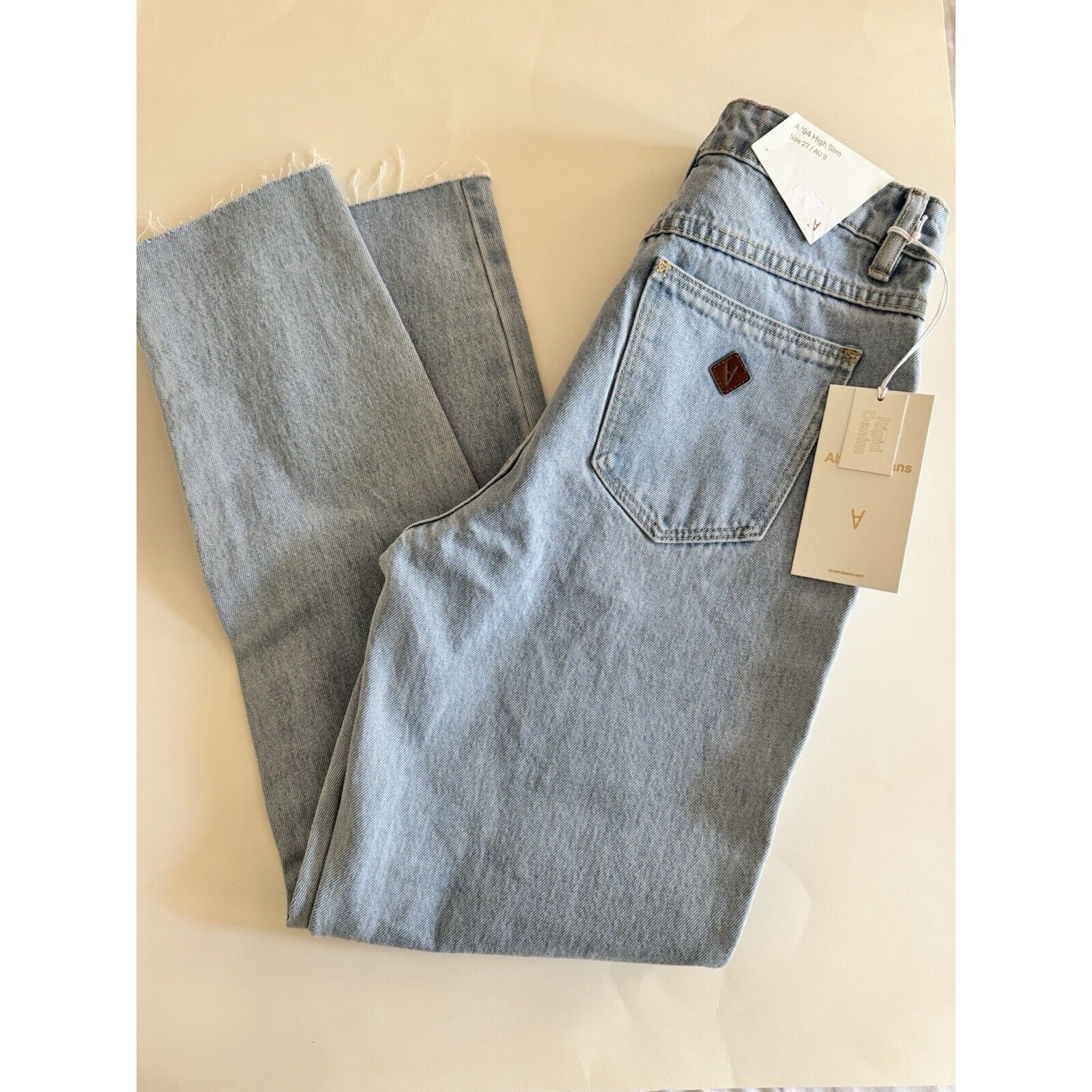 Revolve A Brand 94 High Jeans Slim Womens Size 27 Light Wash Nwt
